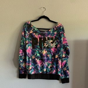 SOLD PINK Victoria’s Secret Colorful Pullover